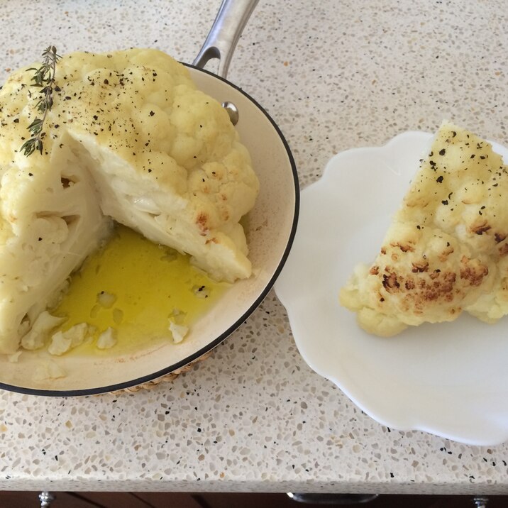 まるごとカリフラワーのオーブン焼き